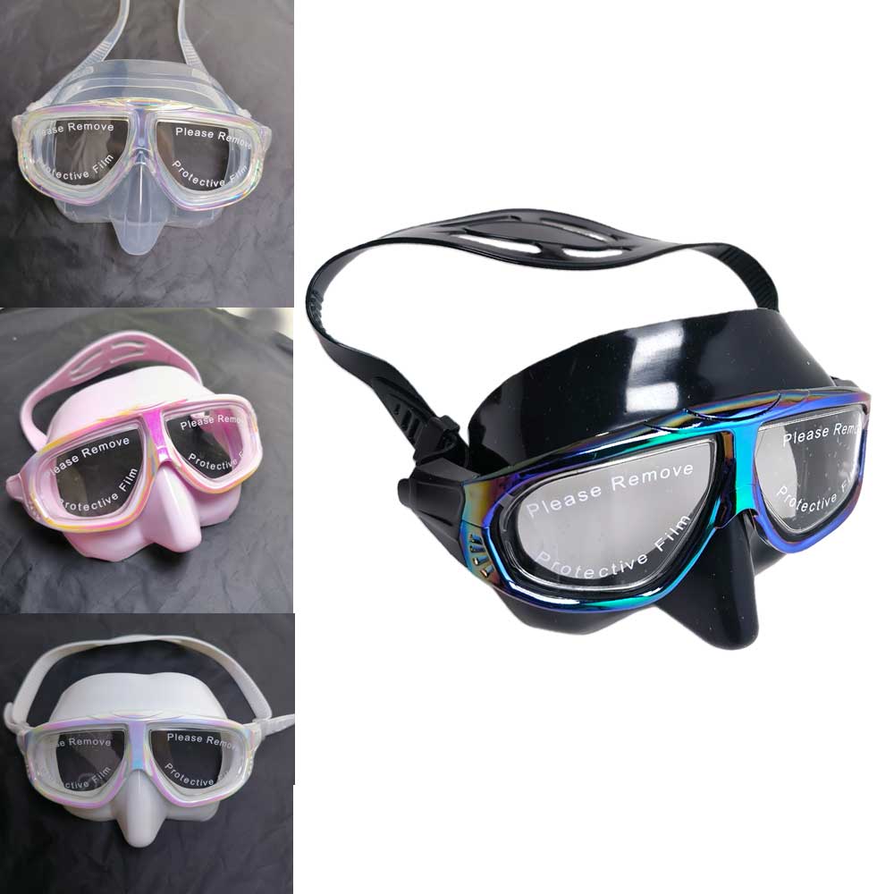 Freediving Mask Set - Máscara de Mergulho Unissex Iridescente de