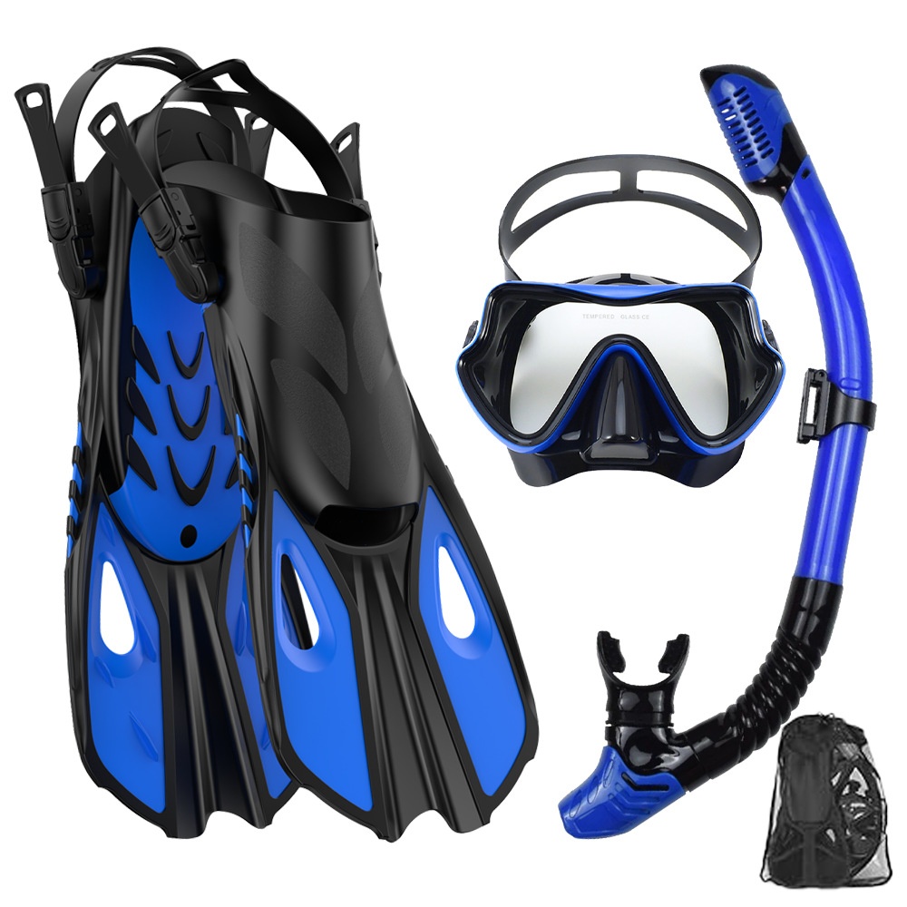 Freediving Mask Set - Conjunto de Snorkeling: Máscara de Mergulho