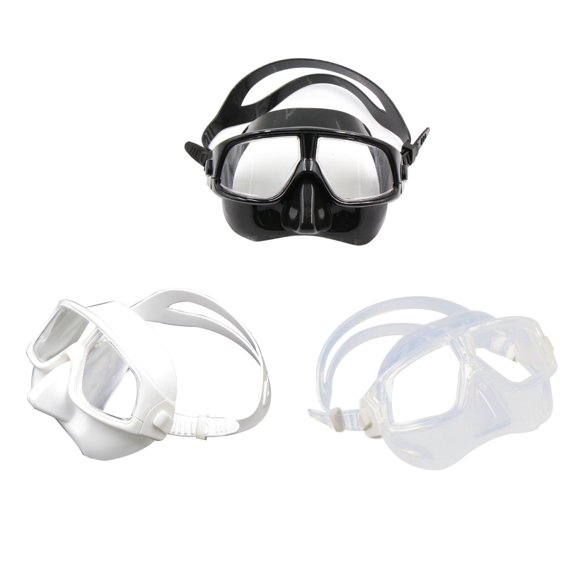 Freediving Mask Set - Máscara larga antiembaciante do mergulho do