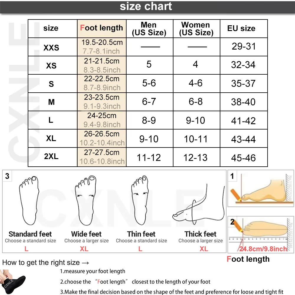 Neoprene Anti Slip Sock para H - Wetsuit 3Mm Neoprene avaliação e preço
