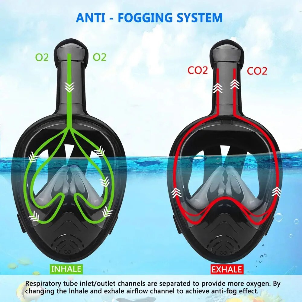 Esnórquel subaquático rosto ch - Freediving Mask Set avaliação e preço